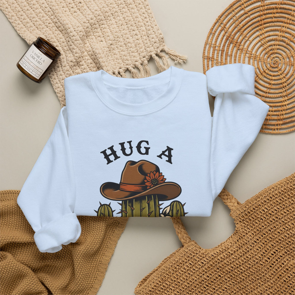 Desert Cowboy Hat Sweatshirt Cowgirl Rural Gift Women Farmhouse Sweatshirt Cowboy Hat Sweatshirt Cowgirl Fan Rustic Graphic Sweatshirt Retro Kerchief Sweatshirt