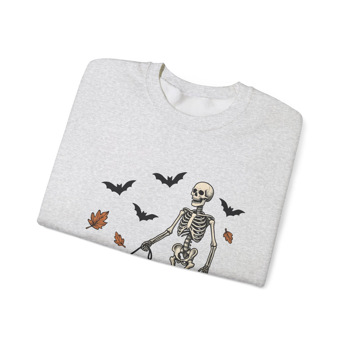 Dog Skeleton Costume Sweatshirt Halloween Animals Gift Women Scary Sweatshirt Dog Skeleton Sweatshirt Horror Fan Spooky Sweatshirt Creature Graphic Hand Drawn