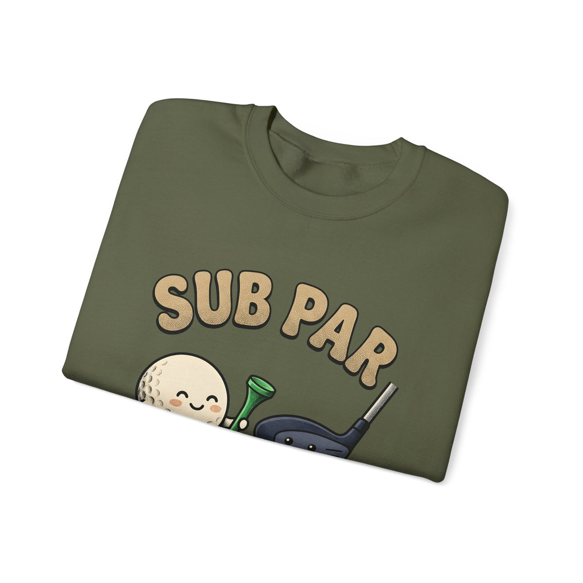 Golf Ball Club Sweatshirt Golf Humor Gift Women Cartoon Sweatshirt Golf Club Sweatshirt Golfer Fan Comic Sweatshirt Funny Graphic Retro Grass Sweatshirt