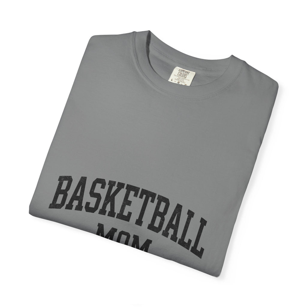 Team Text T-Shirt Moms Basketball Accessories Gift Women Hand Drawn T-Shirt Group Message T-Shirt Mom Fan Handdrawn T-Shirt Basketball Graphic Old