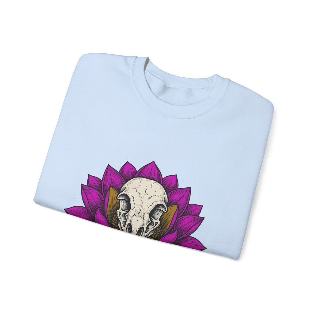 Bird Head Flower Sweatshirt Boho Chic Emo Gift Women Line Art Sweatshirt Floral Head Sweatshirt Hippie Fan Minimalist Sweatshirt Goth Graphic Classic Lotus