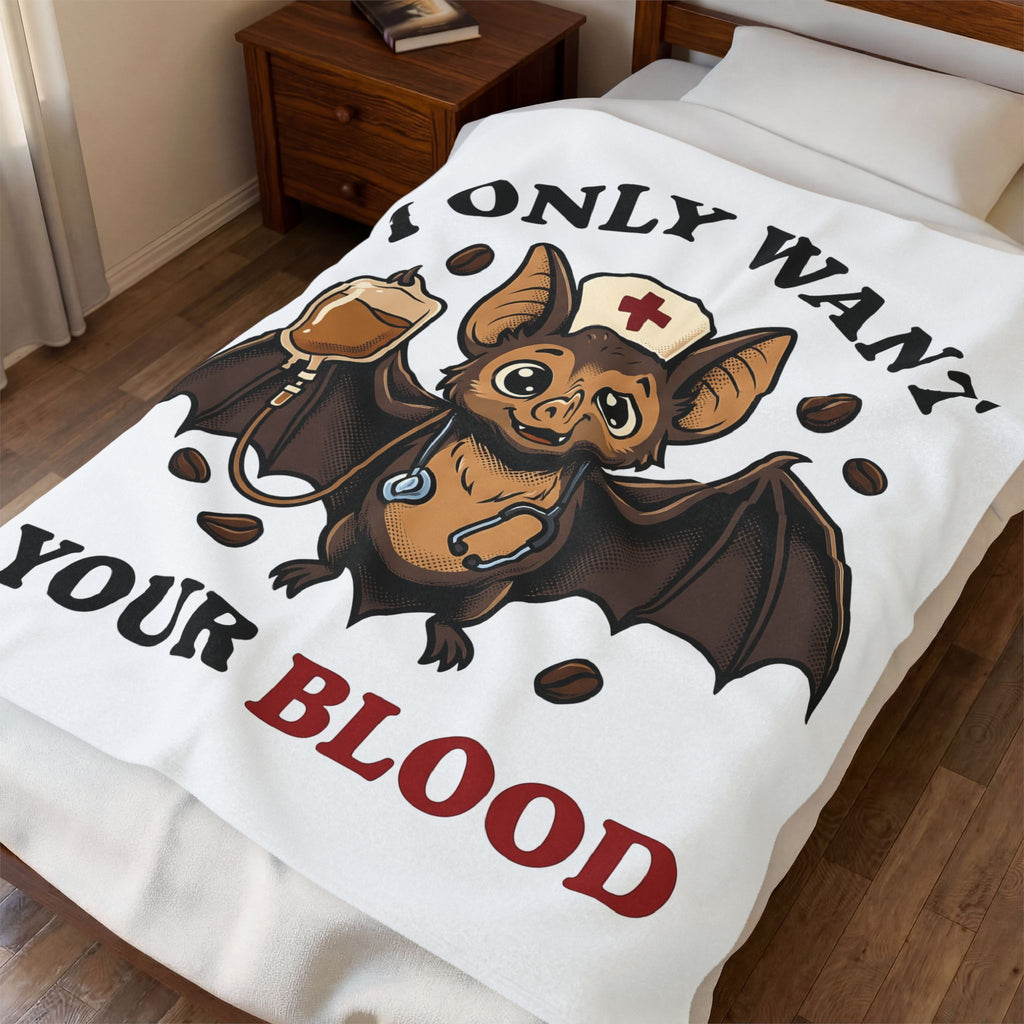 Medical Bat Blanket Nurses Spooky Gift Women Adorable Blanket Vampire Bat Blanket Nurse Enthusiast Cute Blanket Horror Graphic Comic Medical Tool