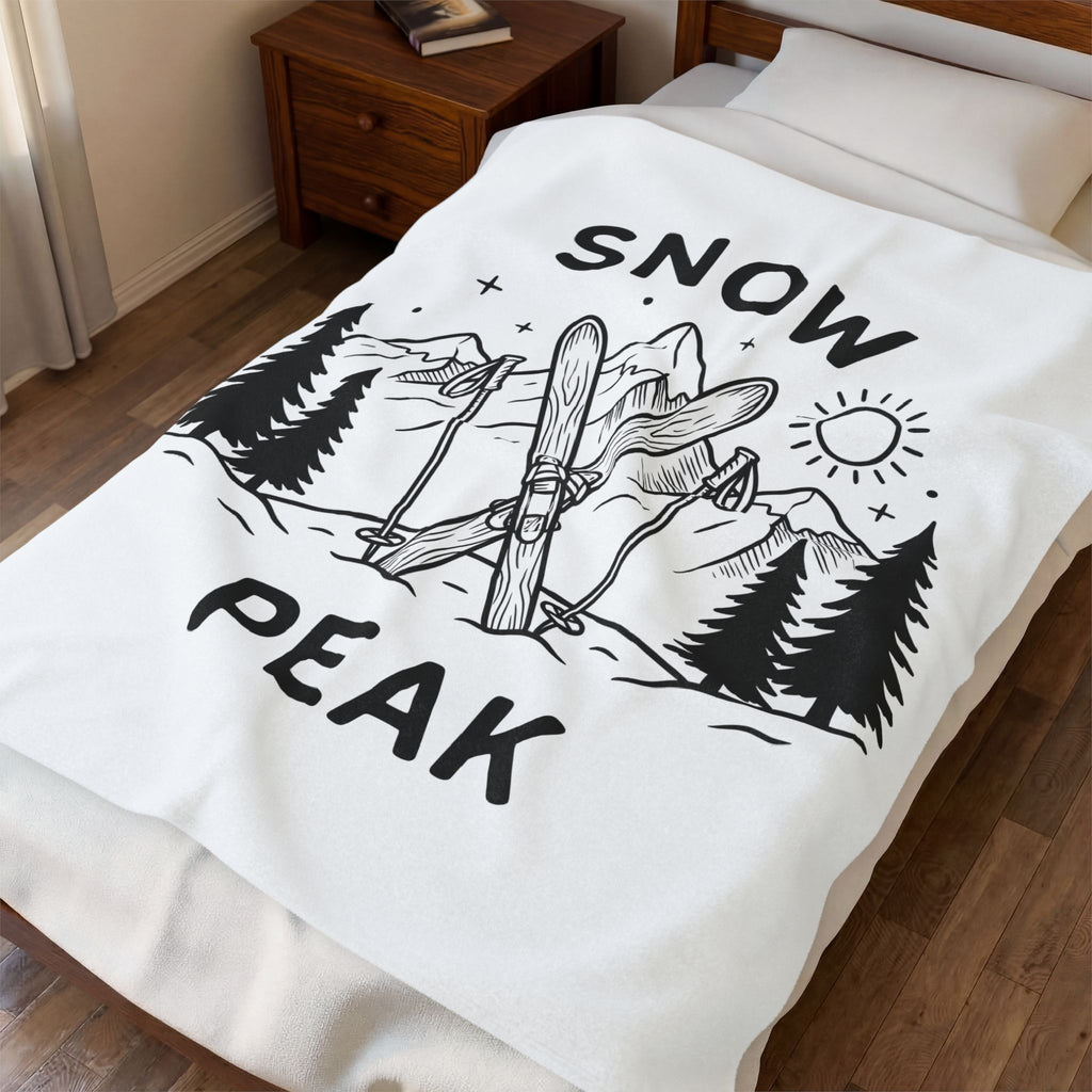 Ski Equipment Blanket Sports Outdoors Gift Women Line Art Blanket Ski Gear T