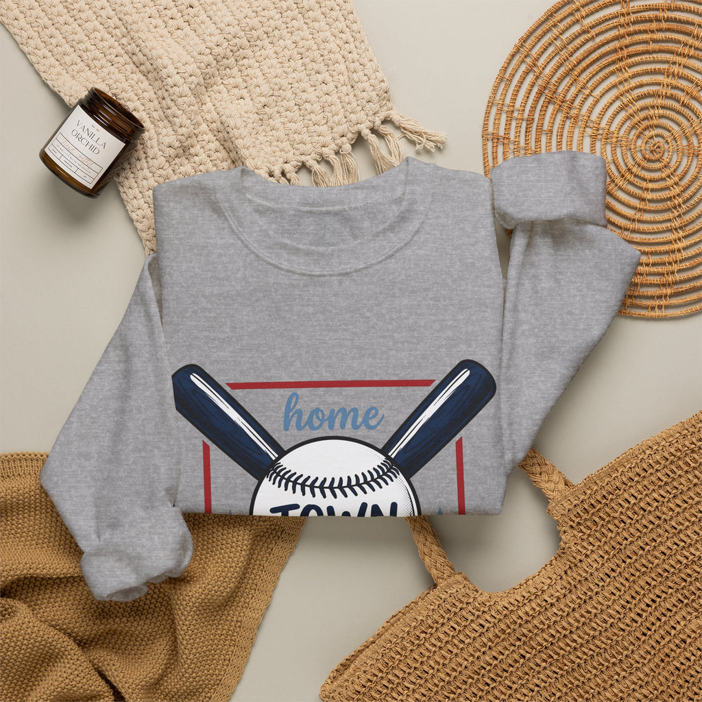 Baseball Graphic Sweatshirt America/4th Of July Sports Gift Women Vintage Sweatshirt Baseball Sweatshirt Patriot Fan Distressed Sweatshirt Athletic Graphic