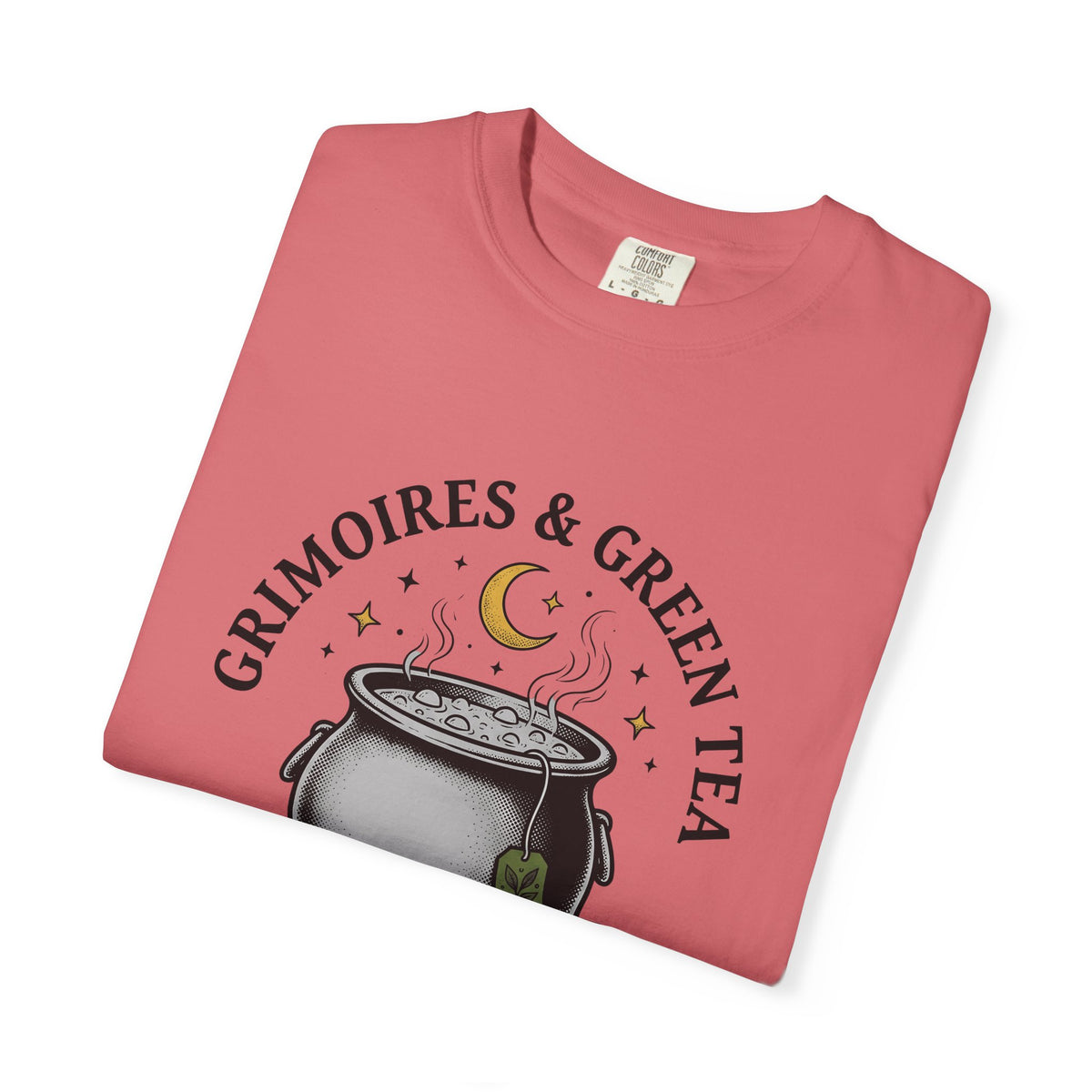 Witch Cauldron T-Shirt Boho Chic Witchcraft Gift Women Vintage T-Shirt Cauldron T-Shirt Bohemian Enthusiast Retro T-Shirt Occult Graphic Hand Drawn