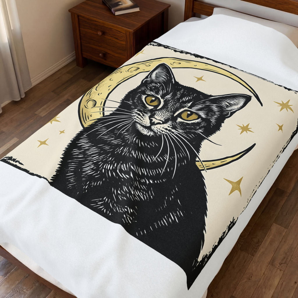 Dark Cat Cat Horoscope Gift Hippie Kitten T Sh Blanket