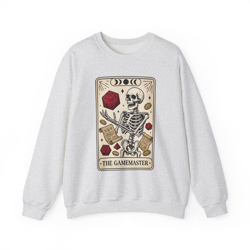 Skull Tarot Card Sweatshirt Tabletop Gaming Roleplaying Gift Women Dark Sweatshirt Tarot Card Sweatshirt Gamer Fan Gothic Sweatshirt Rpg Graphic Retro Game
