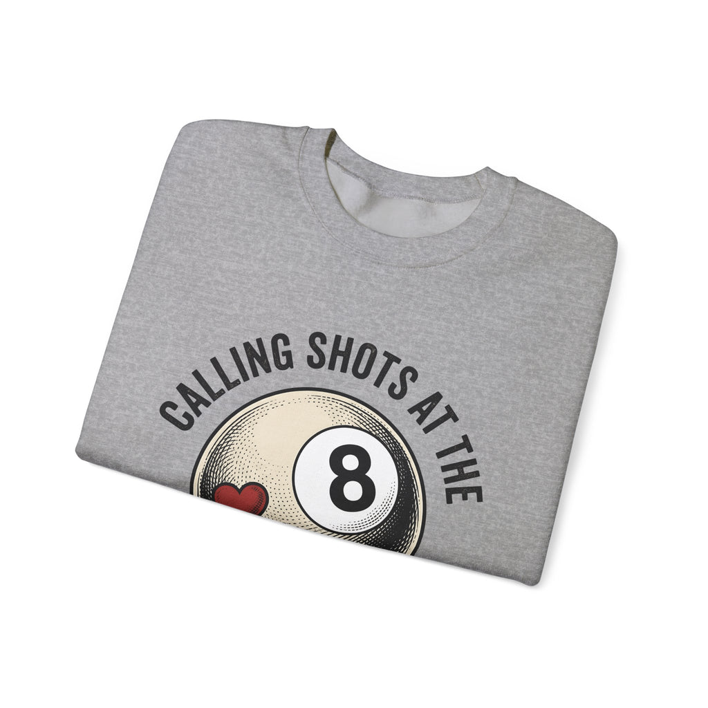 Billiard Ball Billiards Lounge Gift Retro Pool Ball Billiard Fan Vintage Bar Classic Heart Sweatshirt