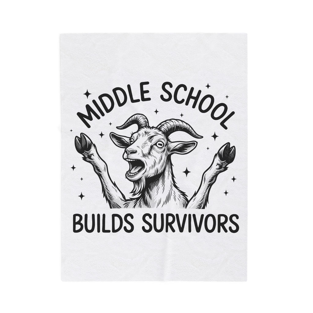 Goat Drawing Blanket Teachers Comedy Gift Women Cartoon Blanket Kid Blanket Educator Enthusiast Comic Graphic Classic Sparkle Blanket