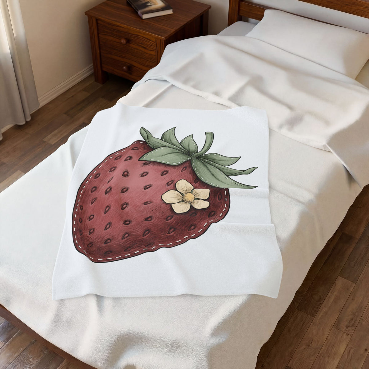 Strawberry Design Blanket Moms Harvest Gift Women Garden Blanket Fruit T-Sh