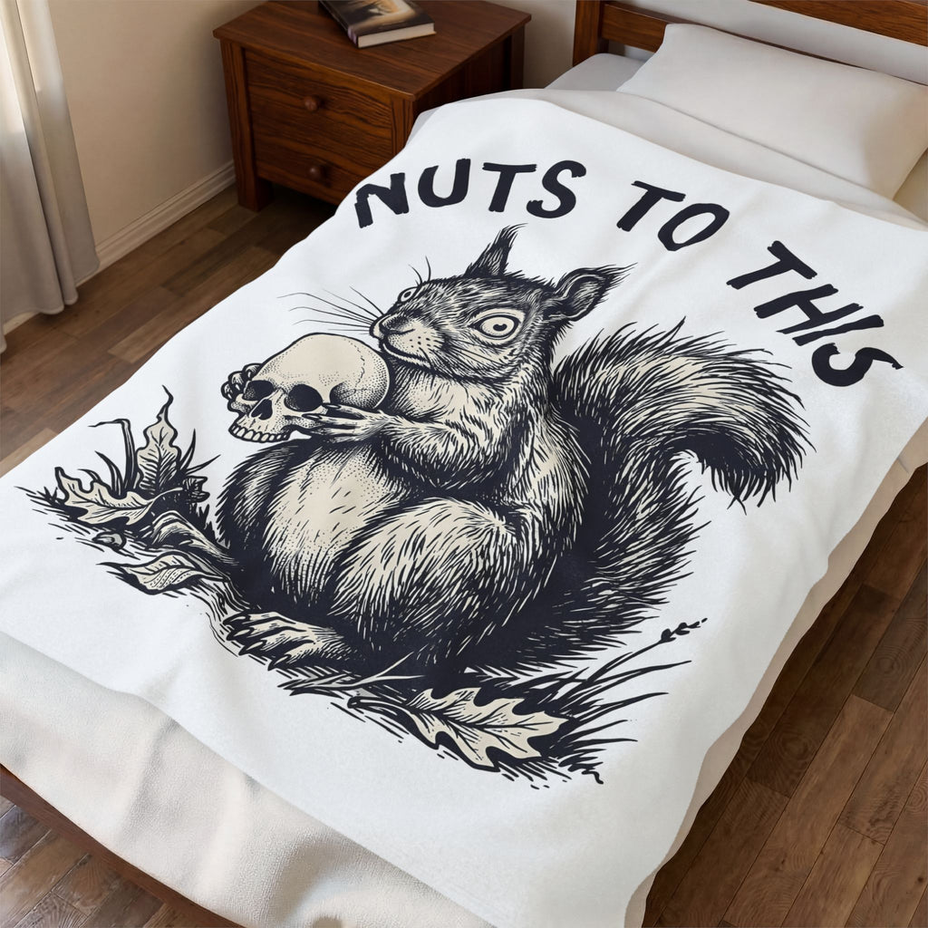Chipmunk Skeleton Blanket Halloween Nature Gift Women Creepy Blanket Rodent Blanket Spooky Fan Squirrel Graphic Blanket Classic Maple Leaves Blanket