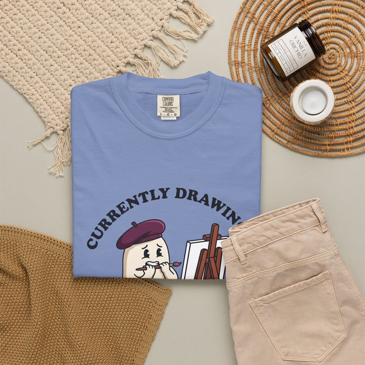 Apparition Illustrator Funny Gift Cartoon Ghost Artist Humor Fan Comic Visual T-Shirt