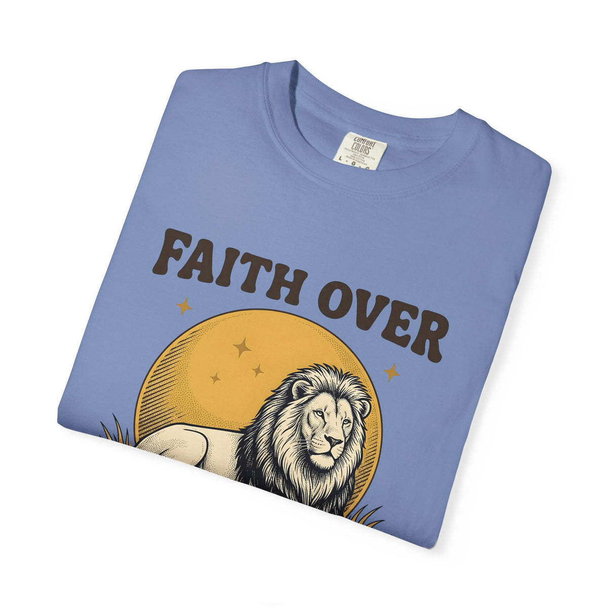 Lion Art T-Shirt Animal Uplift Gift Women Heritage T-Shirt Lion T-Shirt Wildlife Fan Vintage T-Shirt Inspirational Graphic Retro-Inspired Sunlight