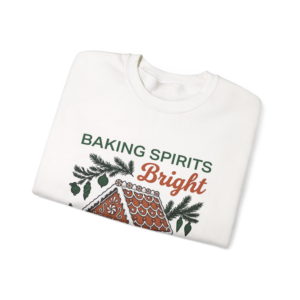 Gingerbread Cabin Sweatshirt Christmas Dessert Gift Women Cartoon Sweatshirt Gingerbread House Sweatshirt Xmas Fan Ginger Cartoon Sweatshirt Pastry Graphic