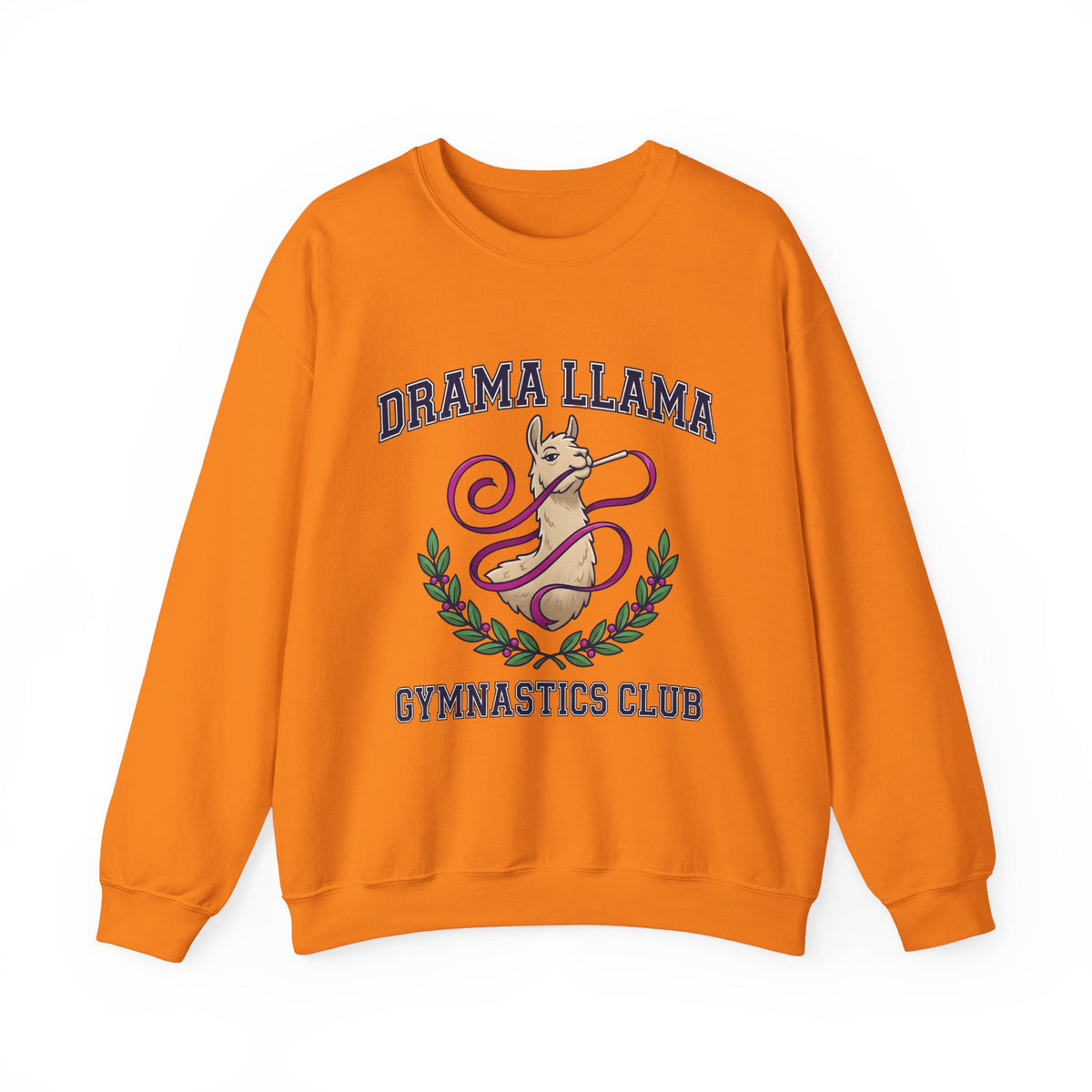 Alpaca Ribbon Gymnastics Sweatshirt Gymnastics Wildlife Gift Women Animated Sweatshirt Gymnast Sweatshirt Gymnastics Enthusiast Cartoon Sweatshirt Animal