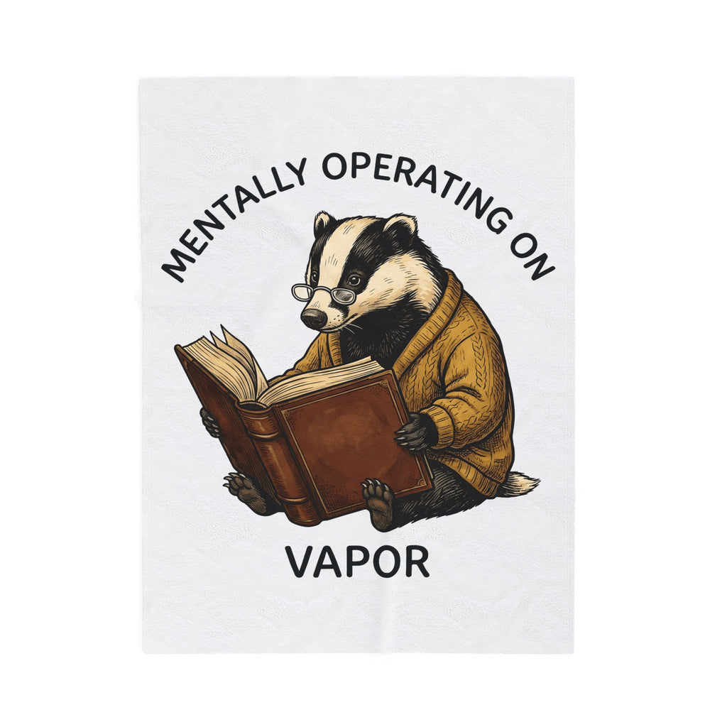 Badger Pullover Blanket Funny Wildlife Gift Women Sketch Blanket Badger Blanket Humor Fan Drawing Graphic Retro Novel Blanket