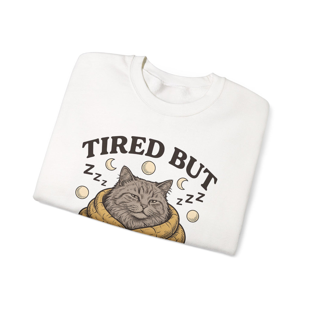 Cat Sweatshirt Sweatshirt Cat Cozy Gift Women Vintage Sweatshirt Throw Sweatshirt Sweatshirt Cat Fan Retro Sweatshirt Snug Graphic Hand Drawn Moon Sweatshirt