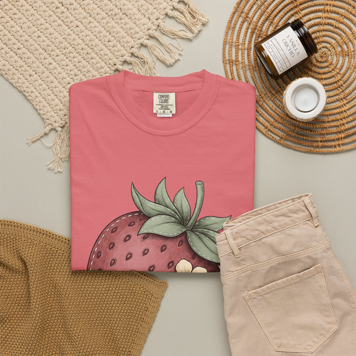 Strawberry Design T-Shirt Moms Harvest Gift Women Garden T-Shirt Fruit T-Sh