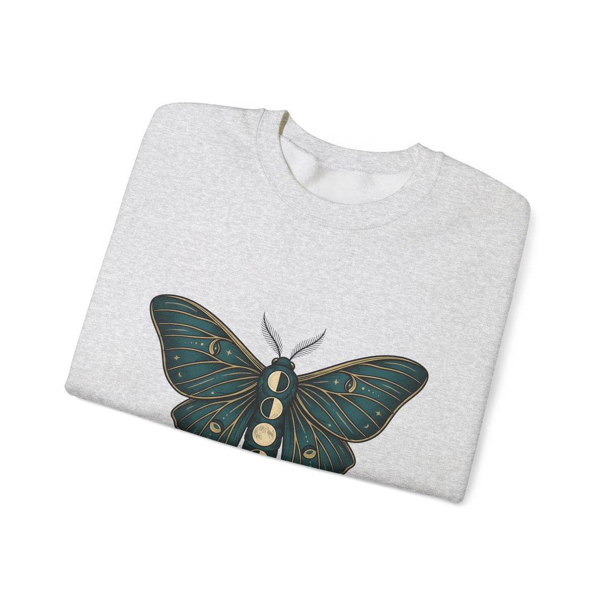 Luna Butterfly Sweatshirt Boho Chic Astrology Gift Women Mystical Sweatshirt Butterfly Sweatshirt Bohemian Enthusiast Magical Sweatshirt Zodiac Graphic Retro