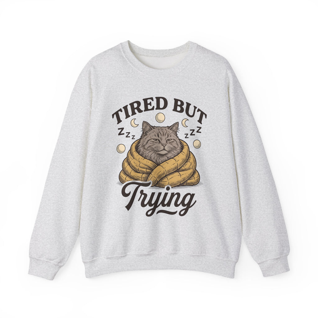 Cat Sweatshirt Sweatshirt Cat Cozy Gift Women Vintage Sweatshirt Throw Sweatshirt Sweatshirt Cat Fan Retro Sweatshirt Snug Graphic Hand Drawn Moon Sweatshirt