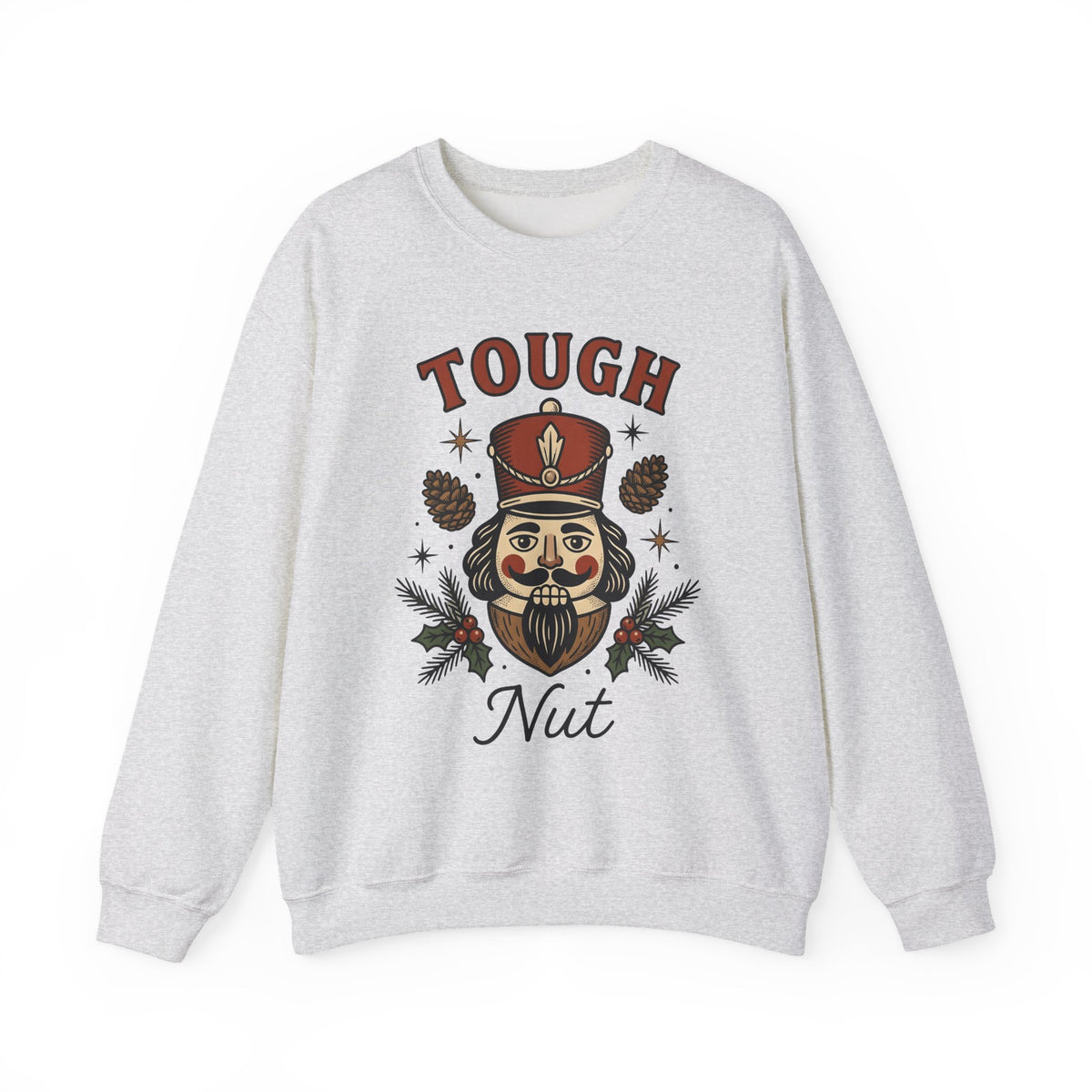 Nutcracker Head Sweatshirt Christmas Celebration Gift Women Retro Sweatshirt Nutcracker Sweatshirt Xmas Fan Vintage Sweatshirt Party Graphic Sketch Pinecone