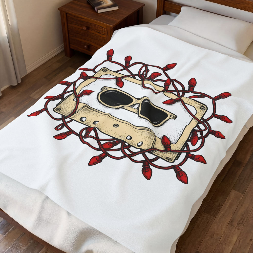 Cassette Tape Blanket Christmas Music Gift Women Retro Blanket Mixtape Blanket Xmas Fan Retro Blanket Melody Graphic Vintage Sunglasses Blanket