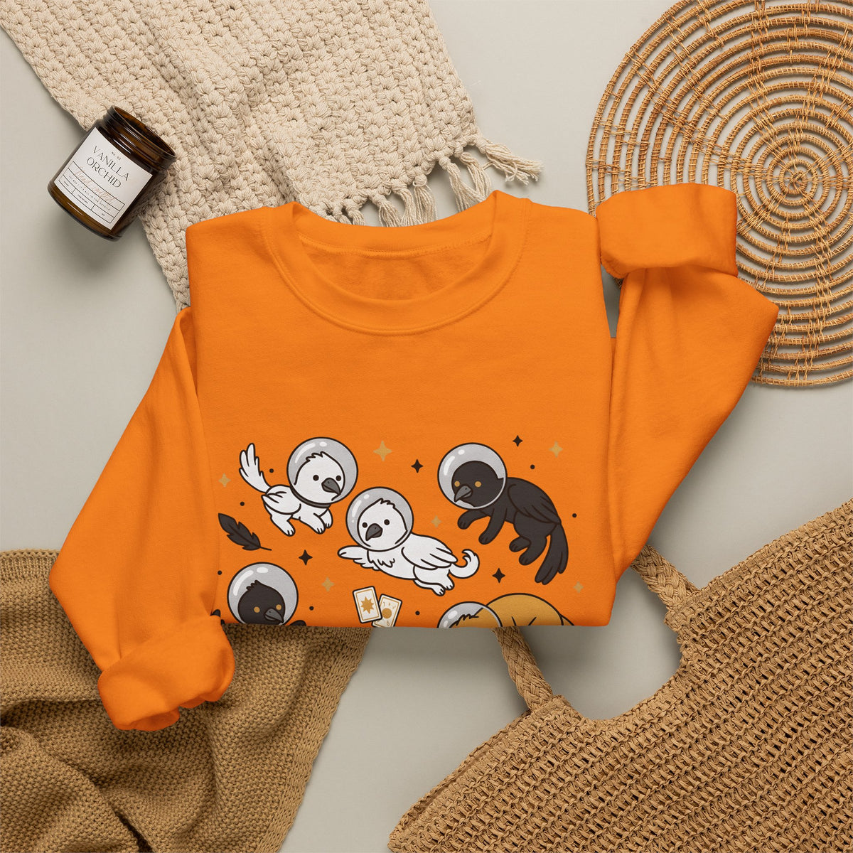 Cosmic Creature Mix Sweatshirt Funny Random Designs Beasts Gift Women Adorable Sweatshirt Monster Sweatshirt Humor Fan Cartoon Sweatshirt Creature Graphic
