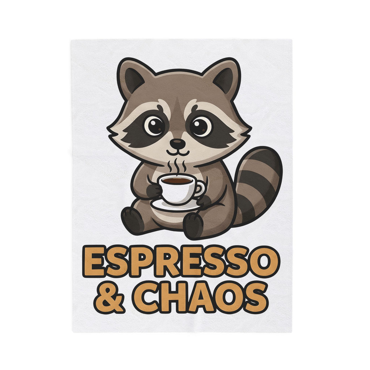 Raccoon Drink Cup Blanket Coffee Fauna Gift Women Delightful Blanket Blanket Blanket Coffee Fan Wildlife Graphic Blanket Toon Beast Blanket