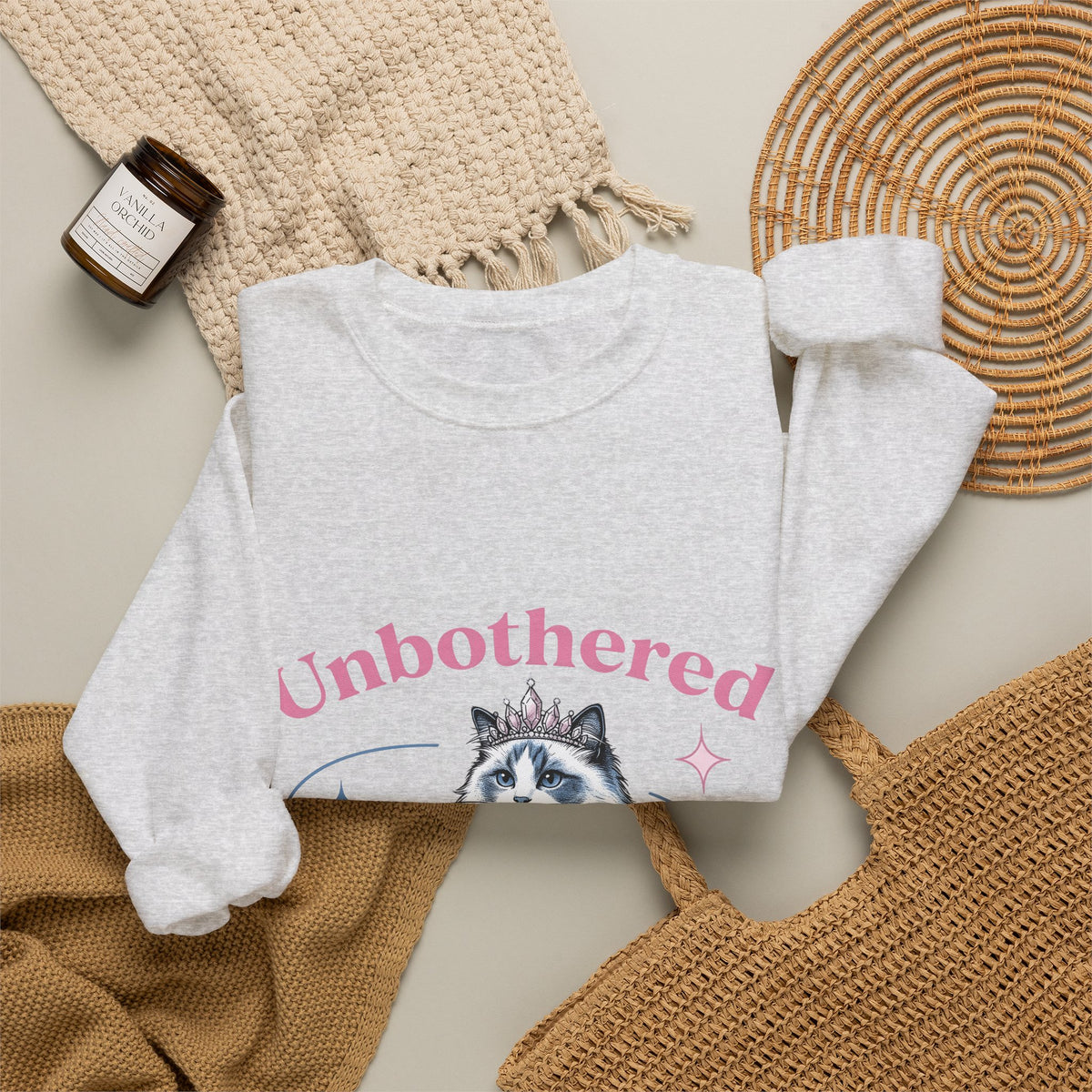 Crowned Cat Sweatshirt Cat Princess Gift Women Trending Sweatshirt Kitty Sweatshirt Cat Fan Feline Sweatshirt Royal Graphic Vintage Sparkle Sweatshirt