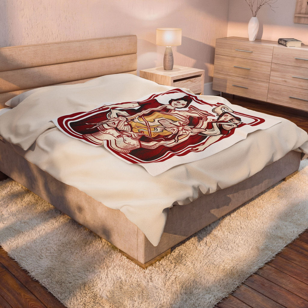 Vintage Lantern Blanket Boho Chic Mystical Gift Women Gothic Blanket Lamp Blanket Bohemian Enthusiast Dark Blanket Occult Graphic Hand Drawn Moth