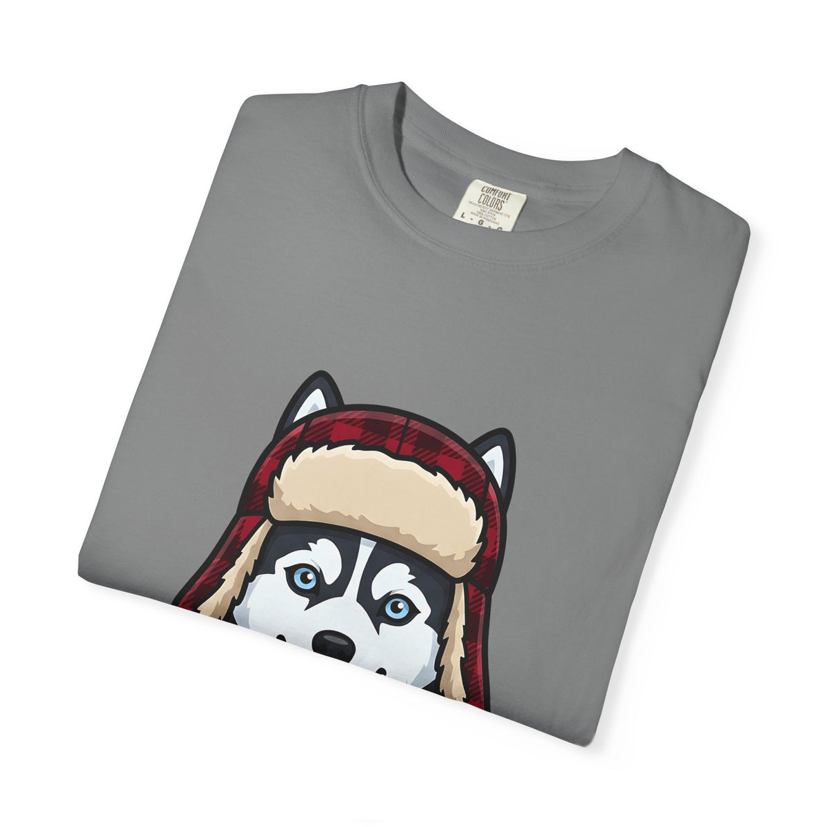 Husky Pup T-Shirt Dog Companion Gift Women Illustration T-Shirt Siberian Husky T-Shirt Dog Fan Husky Graphic T-Shirt Manga Winter Cap T-Shirt