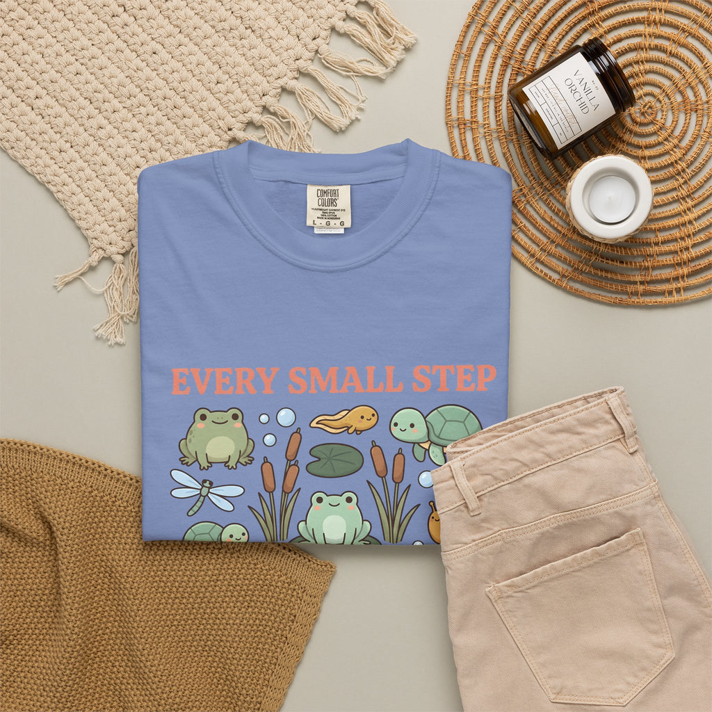 Frog Turtle Snail T-Shirt Motivation Nature Gift Women Cartoon T-Shirt Amphibian T-Shirt Inspirational Enthusiast Comic T-Shirt Environmental