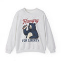 Bear Hotdog Sweatshirt America Independence Gift Women Old School Sweatshirt Hot Dog Sweatshirt American Fan Retro Sweatshirt Freedom Graphic Line Art Cuisine