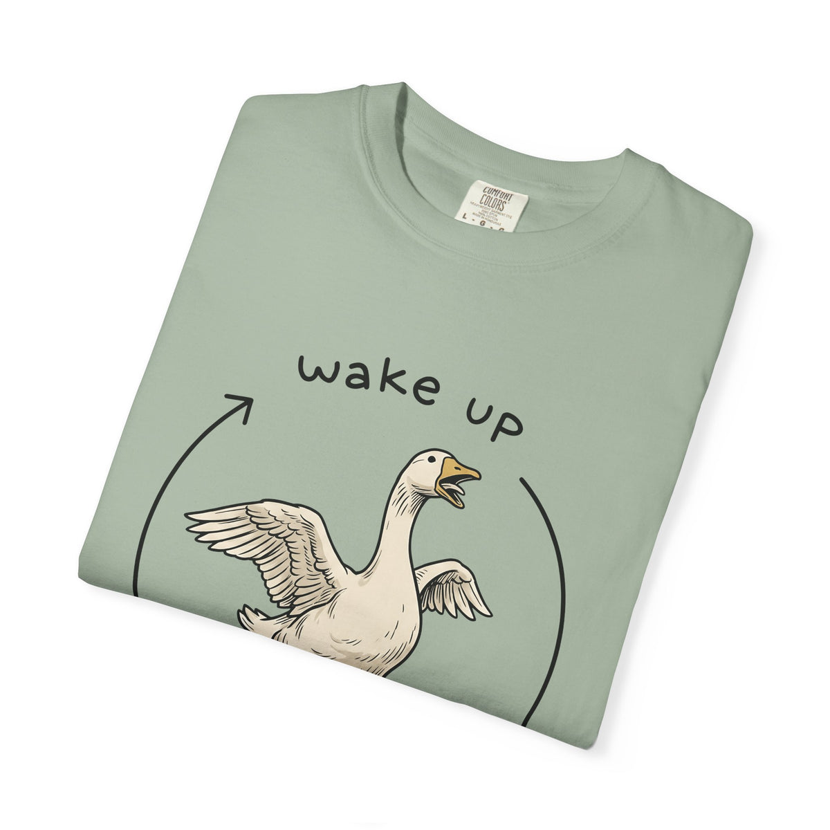 Upset Goose T-Shirt Funny Creatures Gift Women Graphic T-Shirt Goose T-Shirt Humor Fan Illustration T-Shirt Beast Graphic Ink Shafts T-Shirt