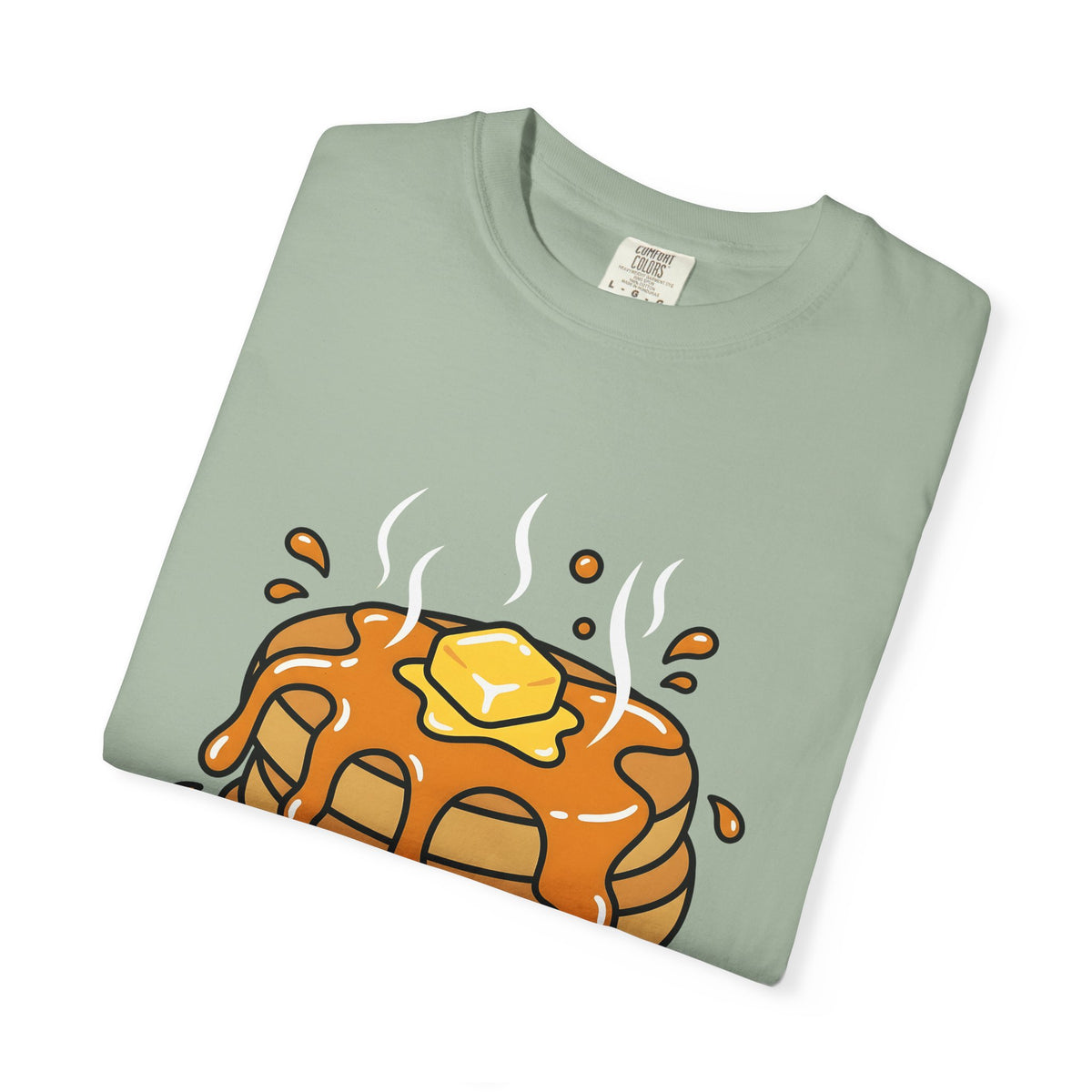 Pancake Stack Desserts Breakfast Gift Cartoon Pancakes Sweets Fan Cartoony Morning Bold Syrup T-Shirt