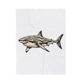 Shark Blanket Ocean Creatures Gift Women Geometric Blanket Shark Blanket Marine Fan Abstract Blanket Wildlife Graphic Sketch Bands Blanket