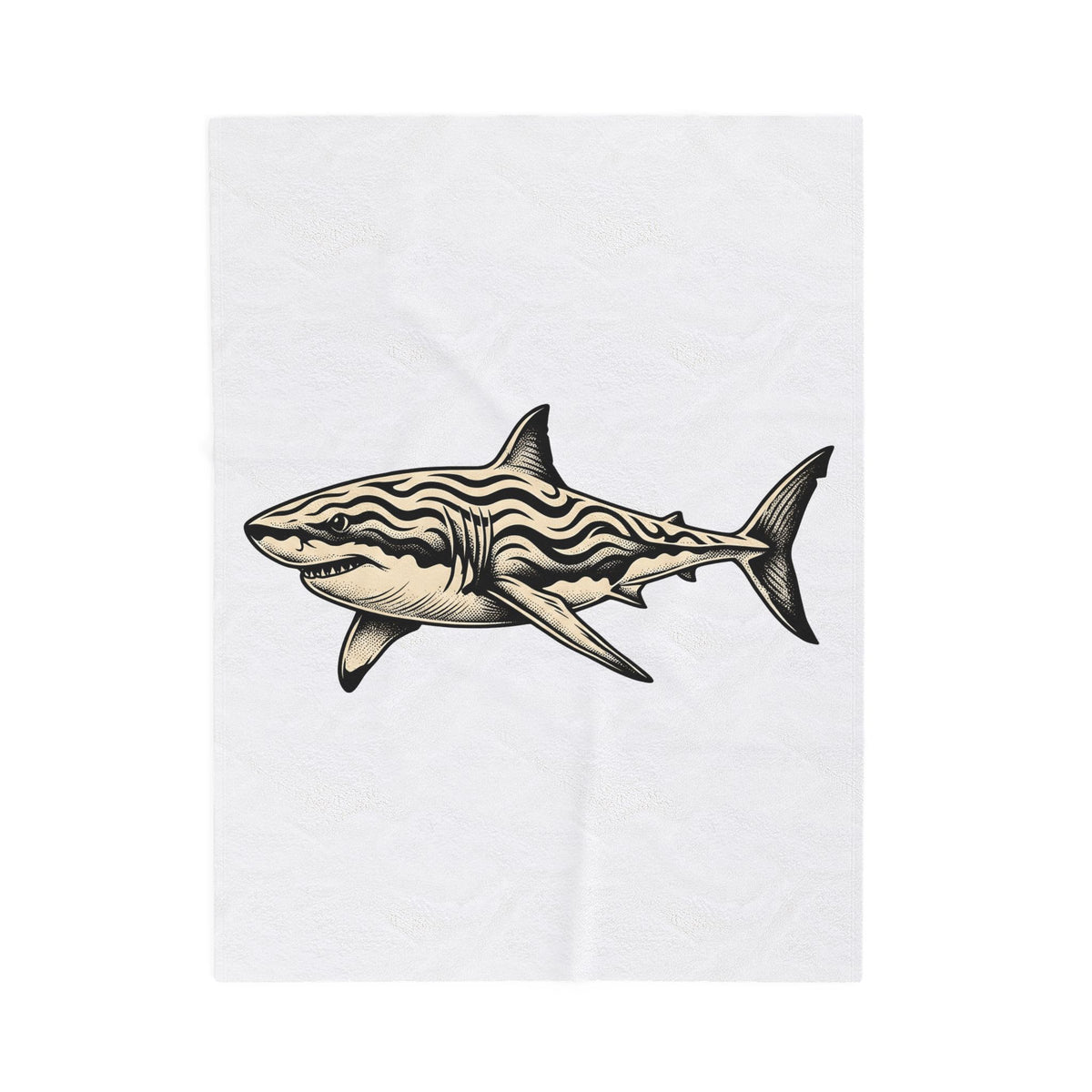 Shark Blanket Ocean Creatures Gift Women Geometric Blanket Shark Blanket Marine Fan Abstract Blanket Wildlife Graphic Sketch Bands Blanket