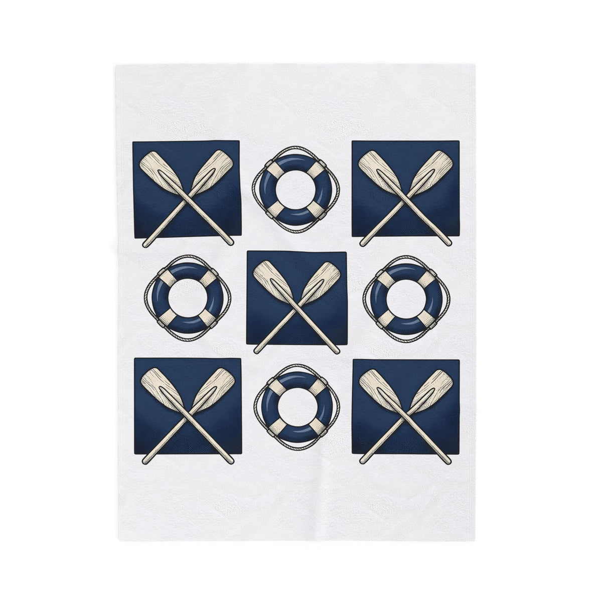 Paddle Oars Pattern Blanket Sports Boating Gift Women Nautical Blanket Oar Blanket Athlete Fan Maritime Blanket Sailboat Graphic Vintage Lifebuoy