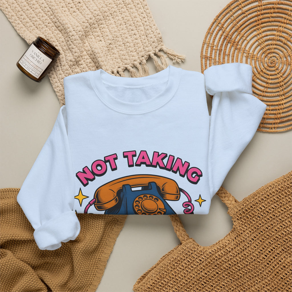 Vintage Rotary Phone Funny Jokes Gift Cartoon Old Phone Comedy Fan Humor Joke Classic Sweatshirt