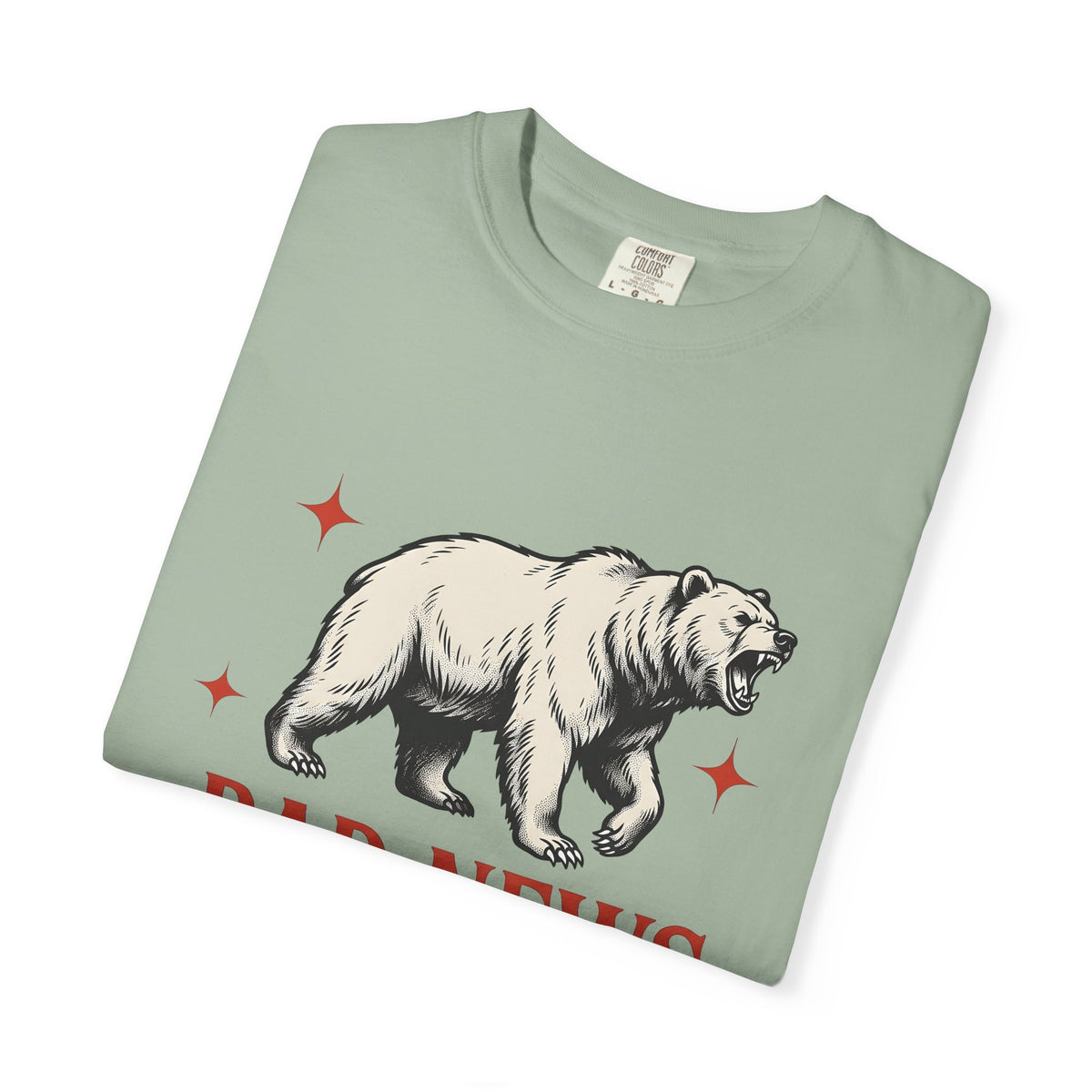 Grizzly Bear T-Shirt Bear Animal Gift Women Vintage T-Shirt Ursa T-Shirt Bear Fan Grizzly Graphic Retro Star T-Shirt