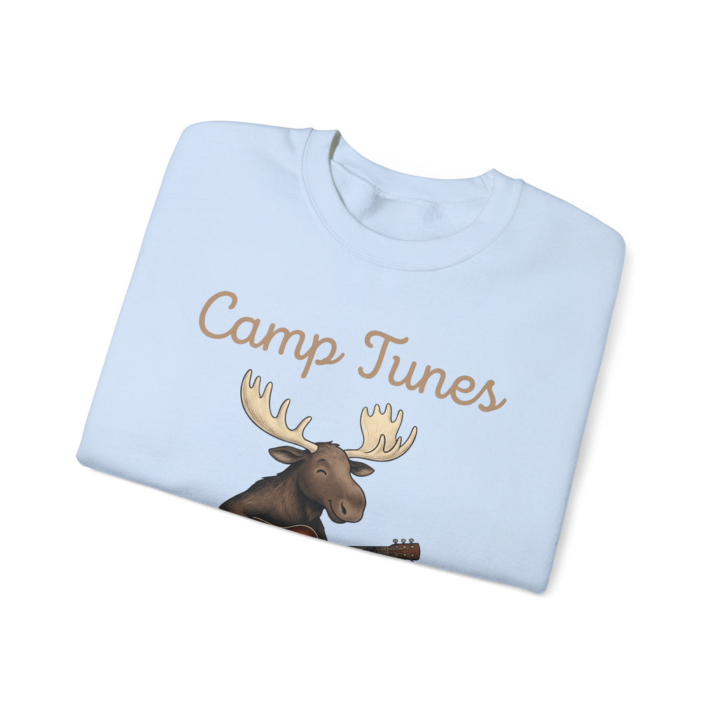 Moose Guitar Sweatshirt Camping Music Gift Women Cute Sweatshirt Guitar Sweatshirt Camper Fan Adorable Sweatshirt Music Graphic Hand Drawn Lantern Sweatshirt