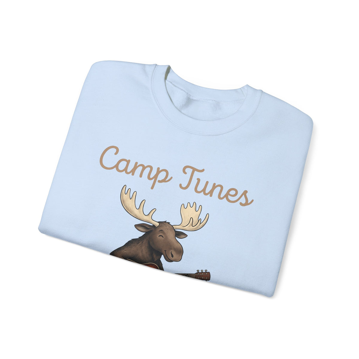 Moose Guitar Sweatshirt Camping Music Gift Women Cute Sweatshirt Guitar Sweatshirt Camper Fan Adorable Sweatshirt Music Graphic Hand Drawn Lantern Sweatshirt