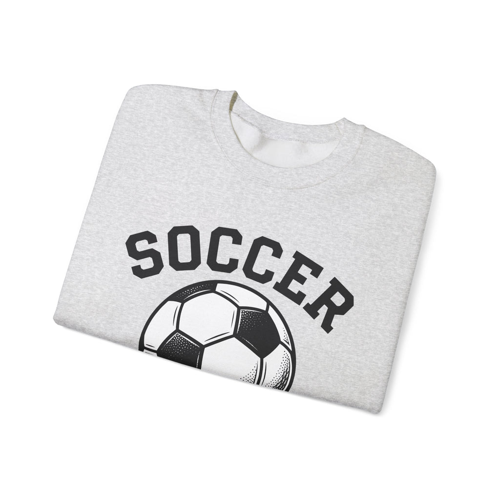 Soccer Ball Moms Sports Gift Vintage Football Mom Fan Retro Athletic Hand Drawn Varsity Sweatshirt