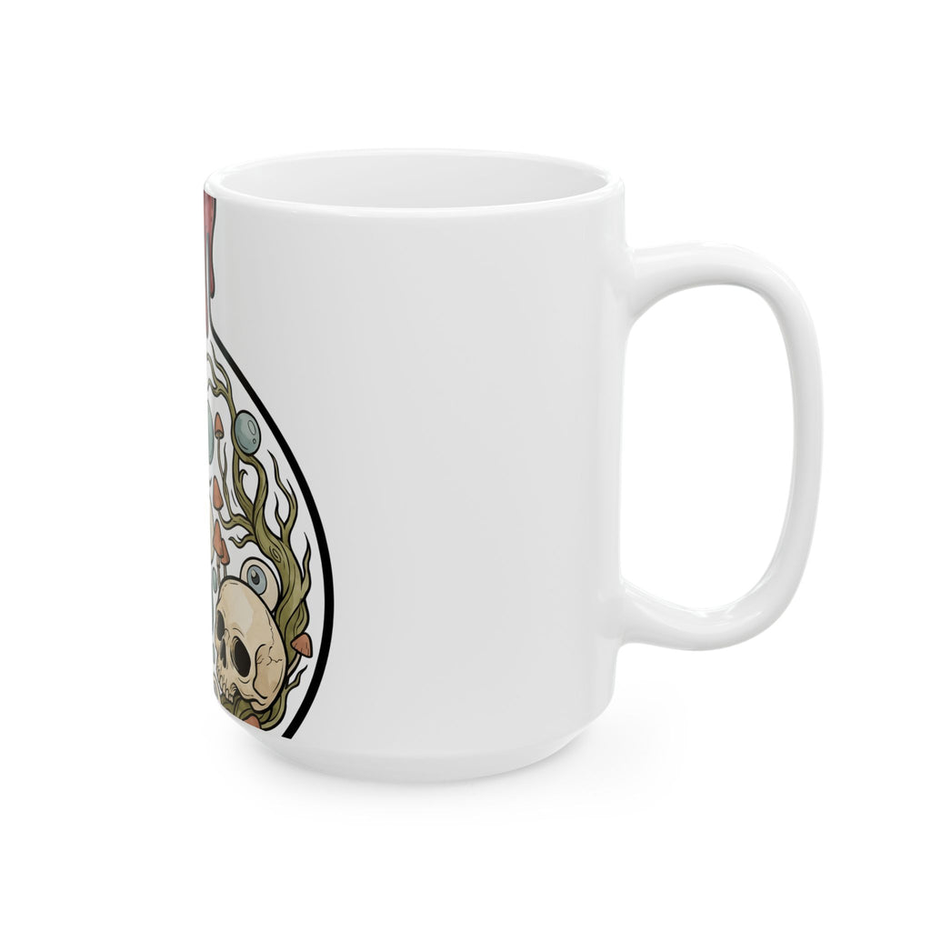 Magic Bottle Mug Halloween Ghost Gift Women Haunted Mug Flask Mug Horror Fan Spooky Mug Specter Graphic Classic Skull Icon Mug