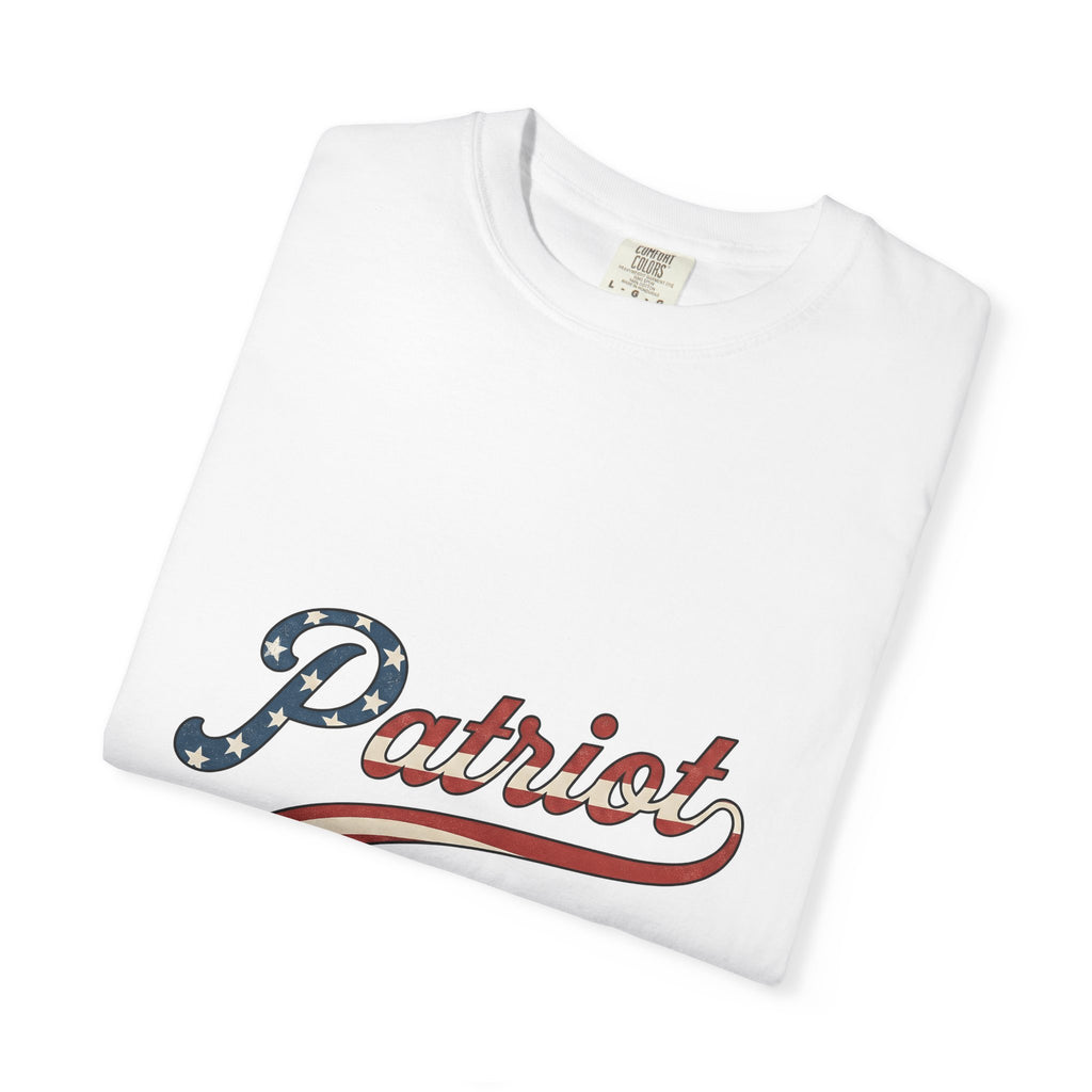 Patriotic Text 4Th Of July Freedom Gift Retro American Text Independence Day Enthusiast Vintage T-Shirt