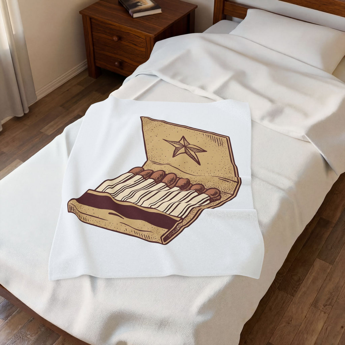 Matchbook Star Blanket Cowgirl Gypsy Gift Women Retro Blanket Matchcover Blanket Cowgirl Fan Vintage Blanket Bohemian Graphic Sketch Cowboy Blanket
