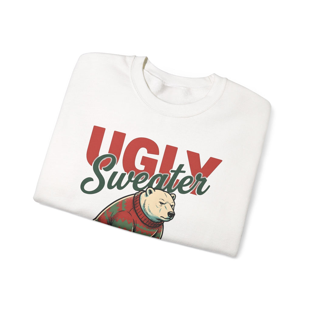 Arctic Bear Sweater Christmas Fauna Gift Nostalgic Polar Bear Xmas Fan Vintage Wildlife Doodle Sweatshirt