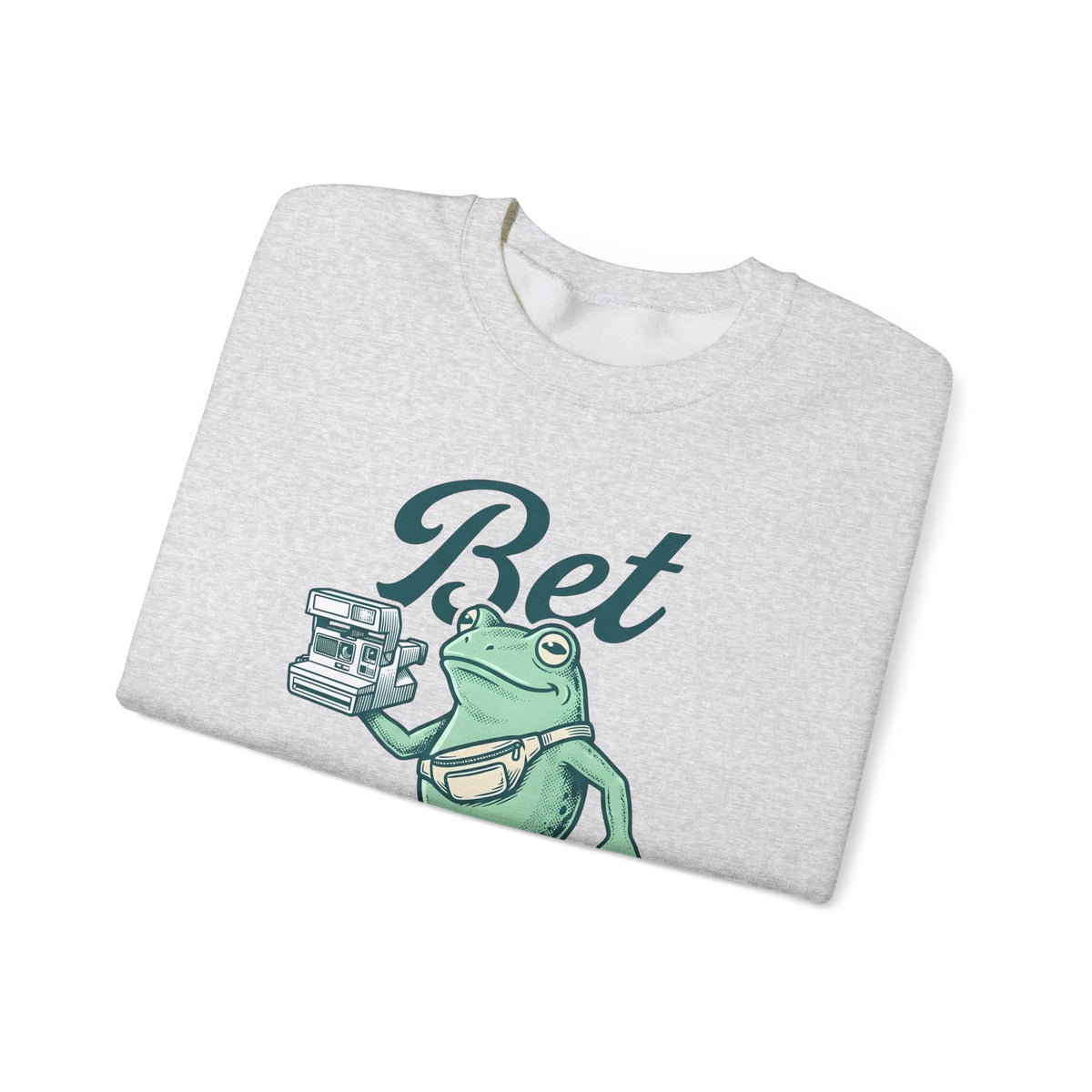 Frog Photo Sweatshirt Funny Wildlife Gift Women Retro Sweatshirt Toad Sweatshirt Humor Fan Vintage Sweatshirt Animal Graphic Sketch Waist Sweatshirt Sweatshirt