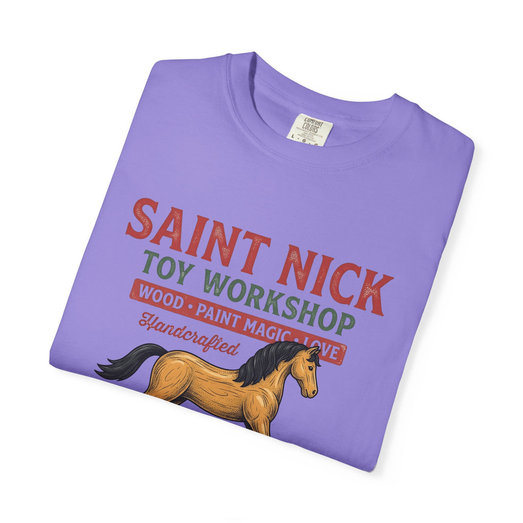 Rocking Horse T-Shirt Christmas Dolls Gift Women Retro T-Shirt Hobby Horse T-Sh
