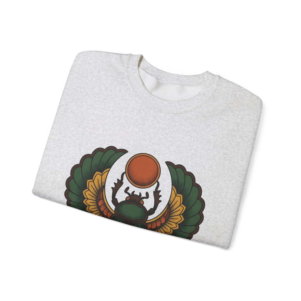 Beetle Bug Sweatshirt Boho Chic Chakra Gift Women Minimalist Sweatshirt Scarab Sweatshirt Bohemian Enthusiast Simple Sweatshirt Energy Graphic Hand Drawn Sun